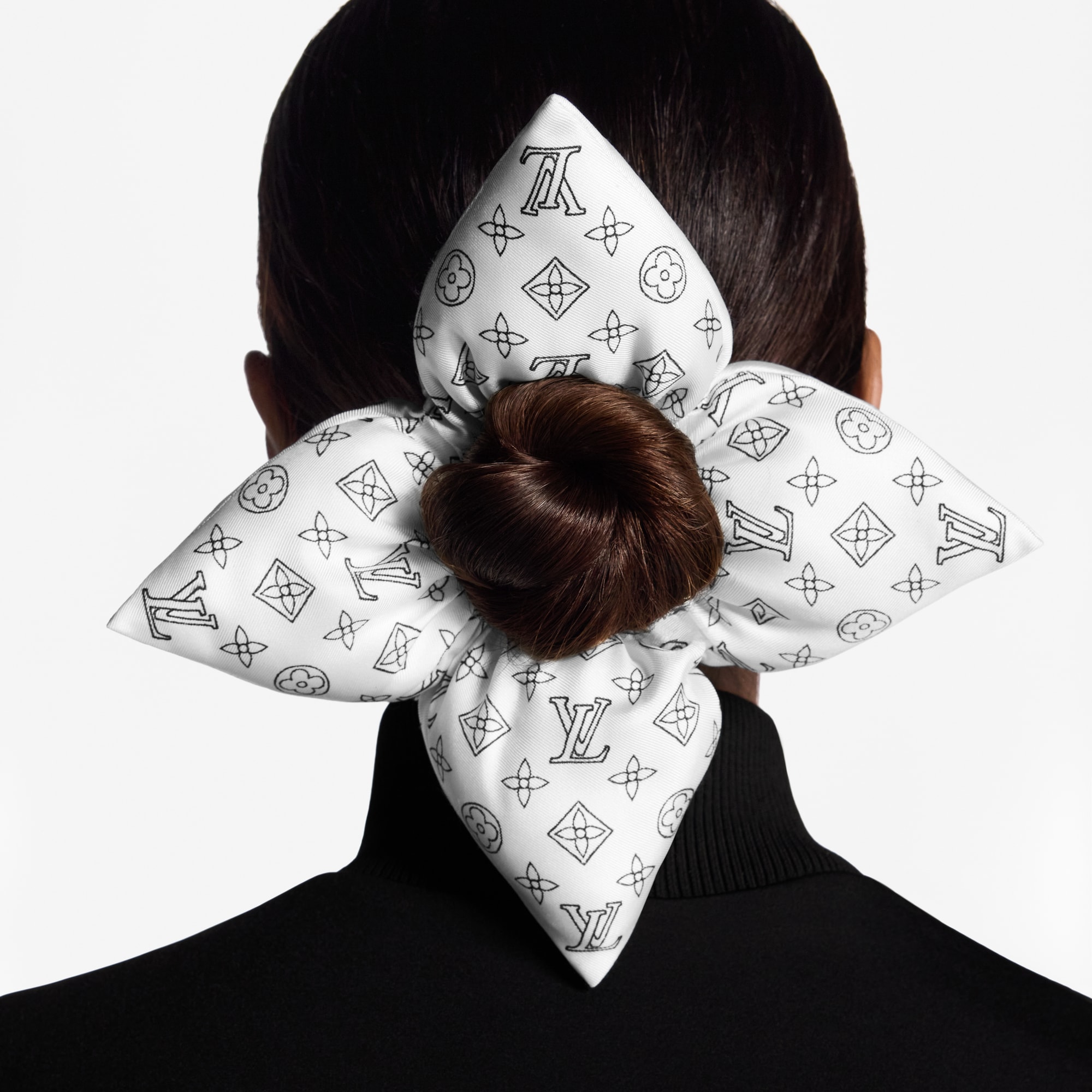 Fleur Pique Scrunchy S00 - Women - Accessories | LOUIS VUITTON ®